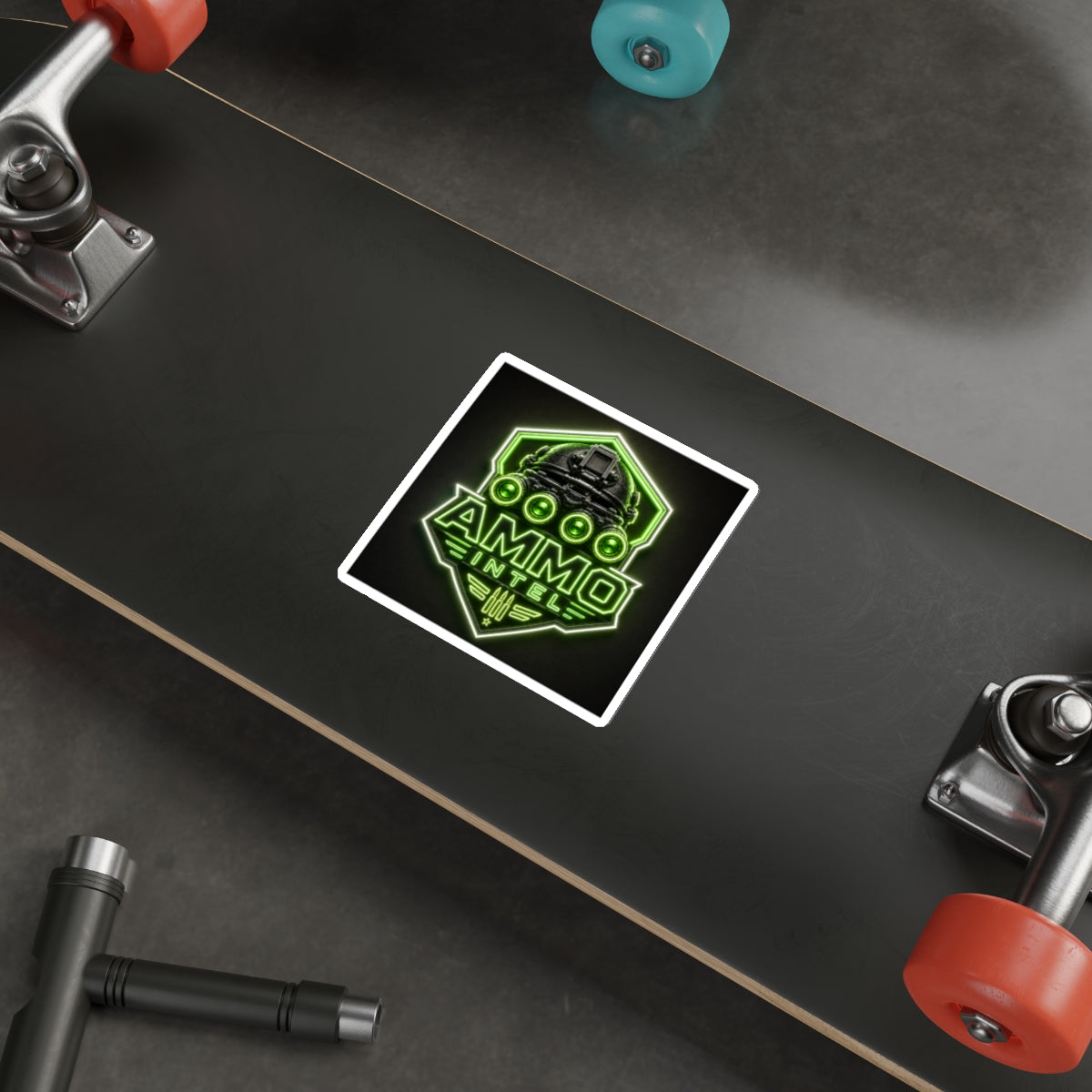 Ammo Intel Neon Quad Nods Tactical Die-Cut Sticker