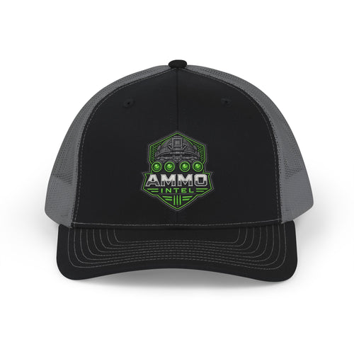 Ammo Intel Blackout Trucker Cap — Tactical Snapback