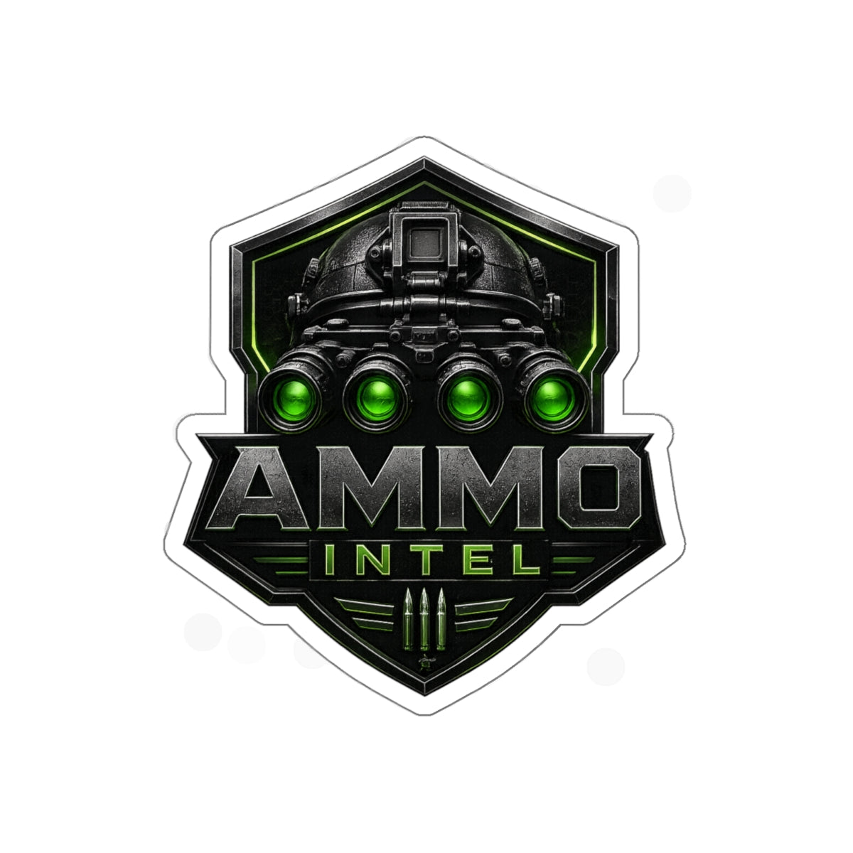 Ammo Intel Quad Nods Tactical Die-Cut Sticker