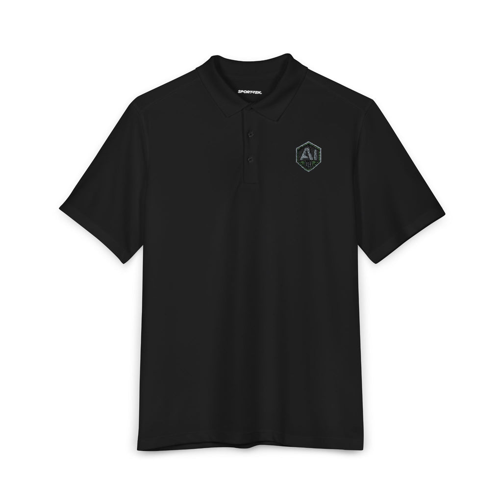 Ammo Intel Men’s Black Performance Polo | Embroidered AI Badge