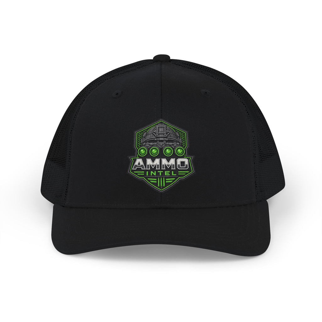 Ammo Intel Blackout Trucker Cap — Tactical Snapback