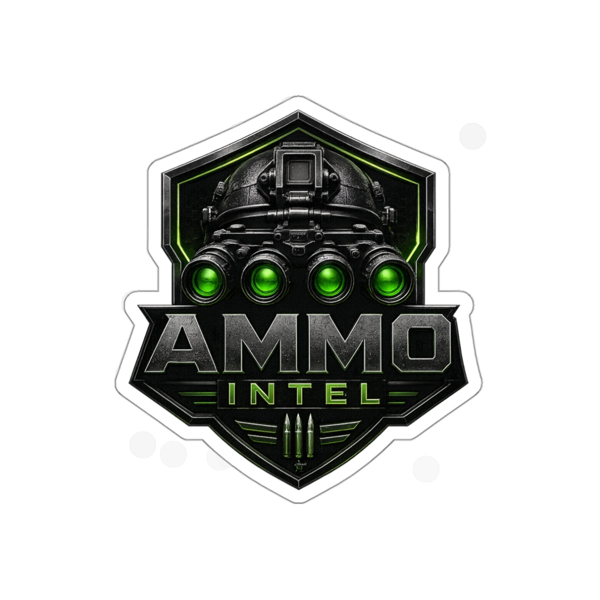Ammo Intel Quad Nods Tactical Die-Cut Sticker