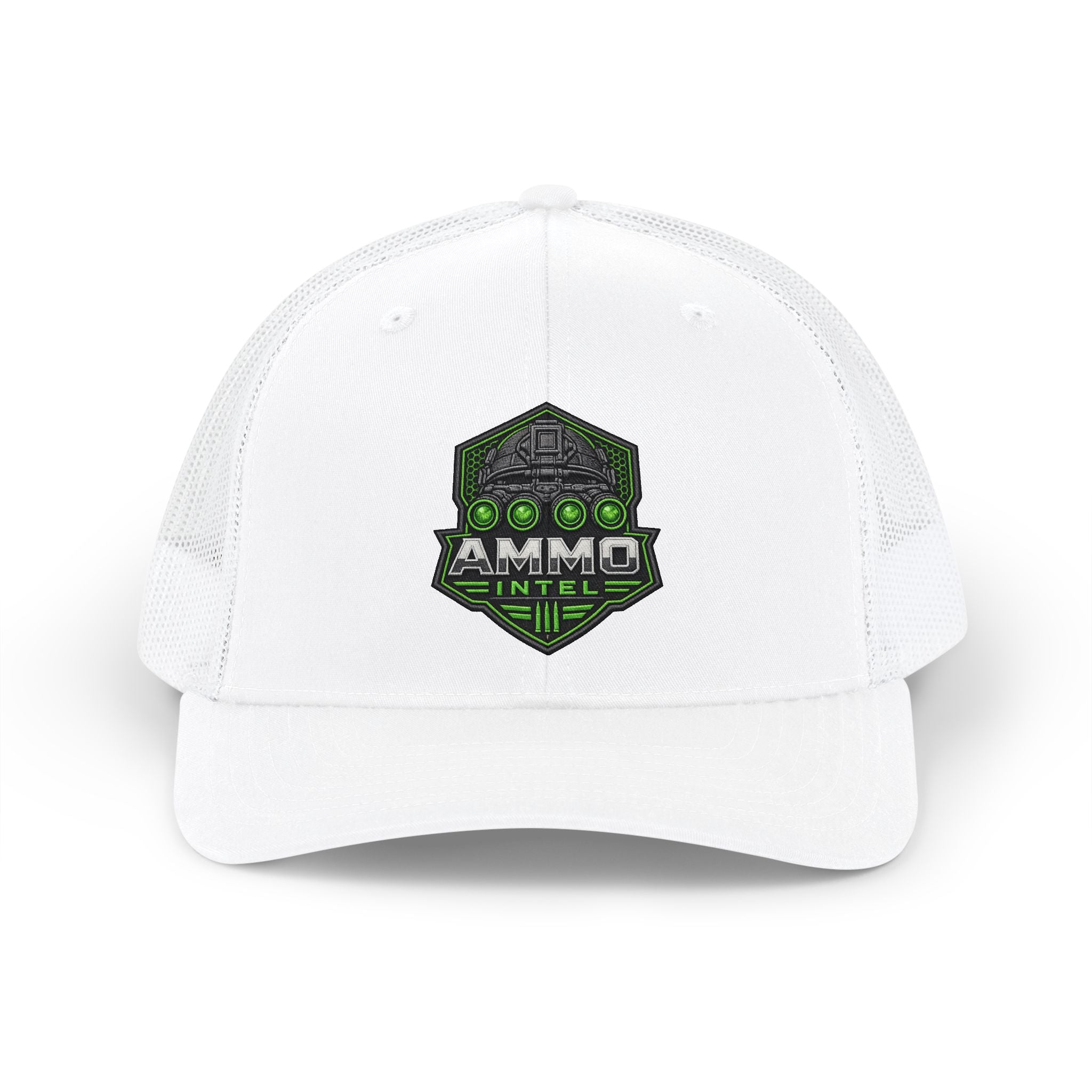 Ammo Intel Blackout Trucker Cap — Tactical Snapback