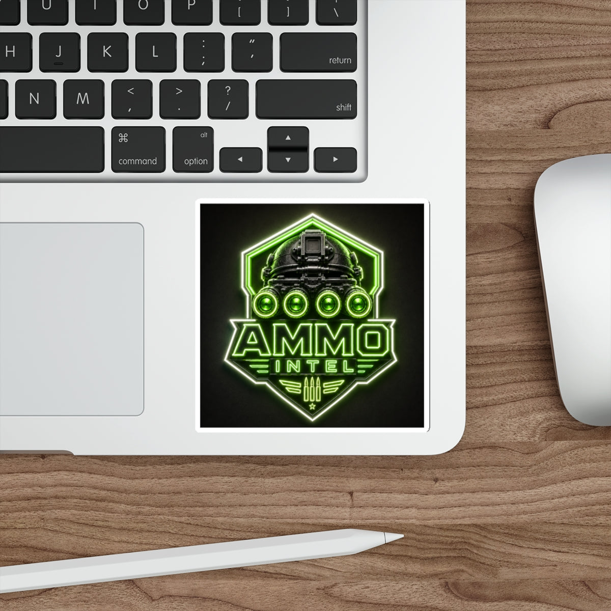 Ammo Intel Neon Quad Nods Tactical Die-Cut Sticker